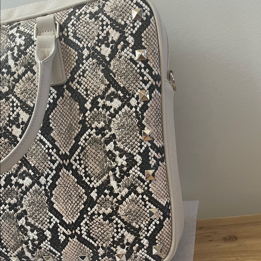 White House Black Market Python Pattern Laptop Ba… - image 8